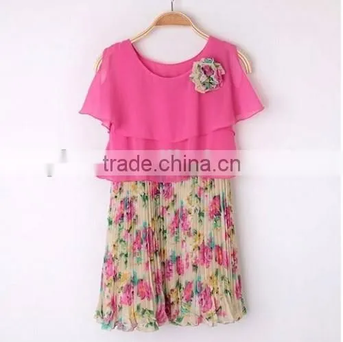Pink Elegant Chiffon Dress Newest Trendy Chiffon Dress photo-5