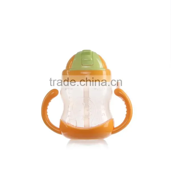 Export Easy to Grip Plastic pp Training Drink Straw Bottle for Baby Child photo-4