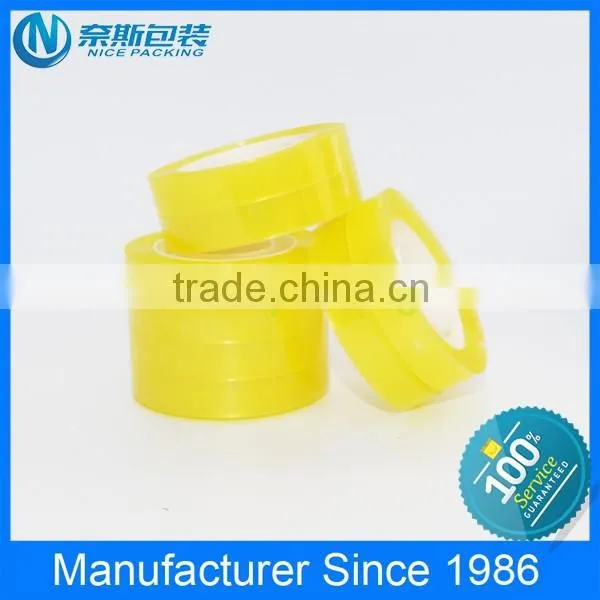 BOPP Material and Single Sided Adhesive Side Carton Sealing Crystal Stationery Tapes photo-4