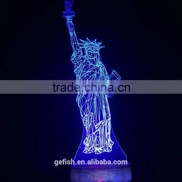 Customized Design Acrylic 3D Display Table Lamp With Night Lighting photo-3
