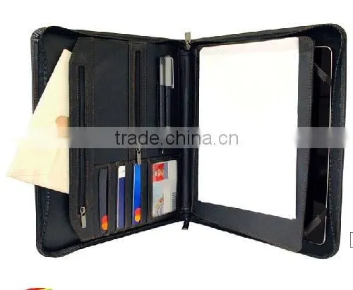 Boshiho Document Holder With Calculator Portfolio Zip pu photo-6