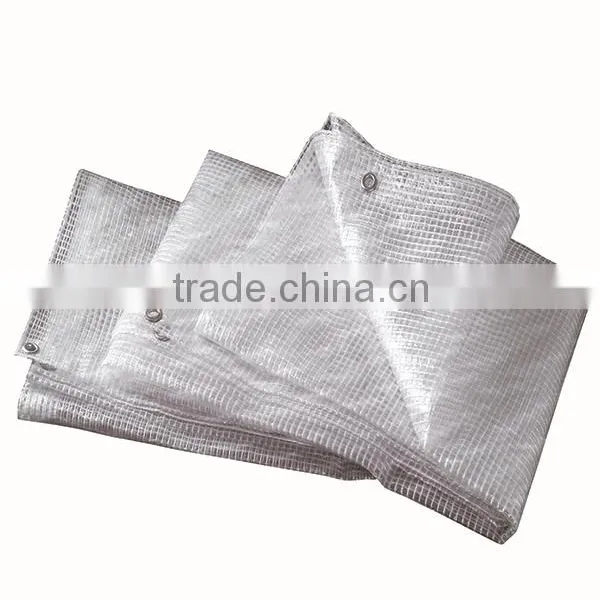 150 Gram Grid Type Transparent and White Color Plastic Tarpaulin photo-3