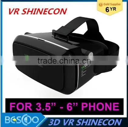 Hot VR Shinecon Bluetooth Virtual Reality 3D Glasses Headset For Iphone Samsung VR Box 4.0-6.0 Inch Phone Google Cardboard 2.0