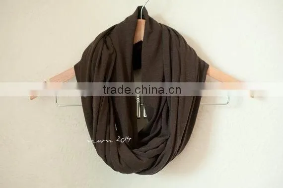 China Supplier Organic Bamboo Spandex Super Soft Fashionable Nursing Scarf photo-2