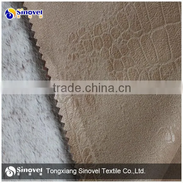 Clothing Garment Home Textile Imitation Fur Bonded With Suede Fabric