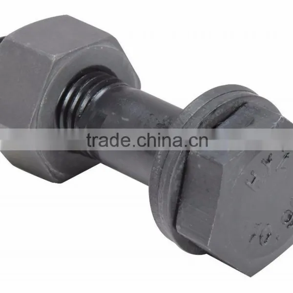 Hexagon Double Thread Black Bolts and Nuts photo-3