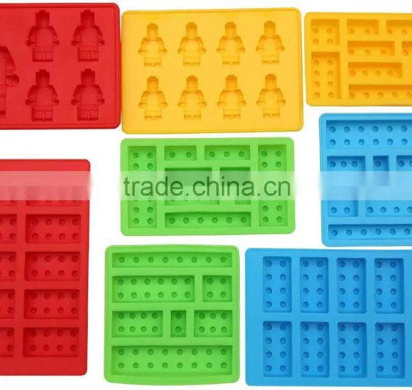 Building Blocks and Robots 8pc Candy Molds For Le go Lovers, Chocolate Molds, Ice Cube Molds, Silicone Baking Molds photo-4