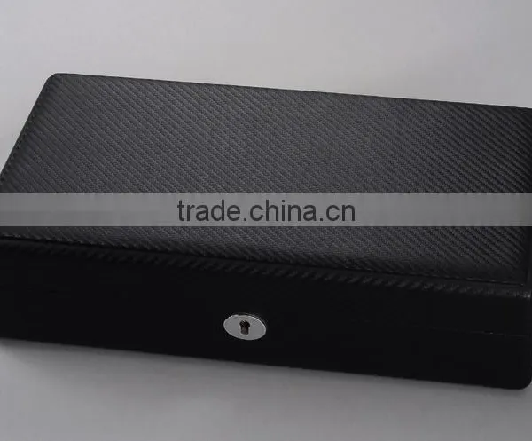The Chinese Factory Wholesale Custom 12 Slot Watches Boxes, High-grade Wooden Black Display Box photo-4