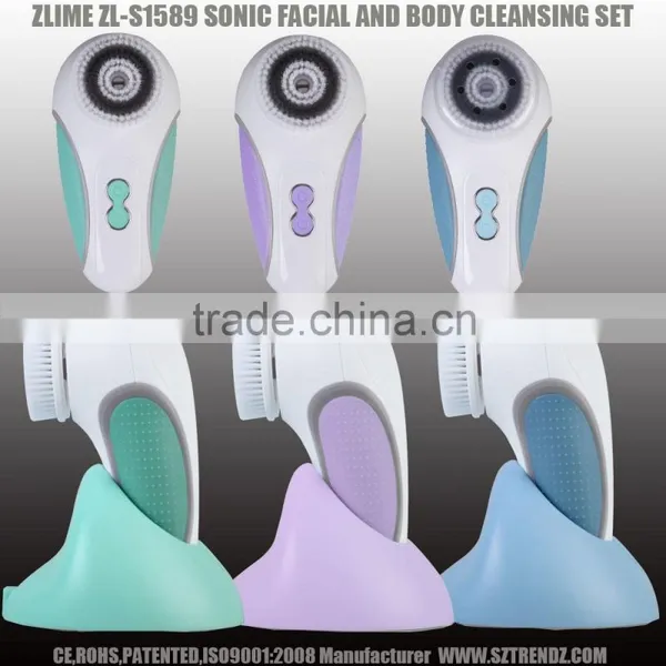 High Frequency Waterproof 2Clear Sonic Faciall Brush Machine photo-6