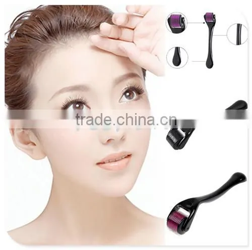 Microneedle 0.25mm-1.5mm Roller Dermaroller Micro Needle Skin CareAcne Scars Beauty Massage Tool for Face Skin (0.25mm) (Purple)
