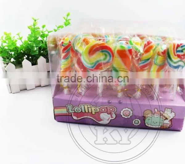 Hot Selling Hand Made Twist Rainbow Swirl Lollipop photo-2