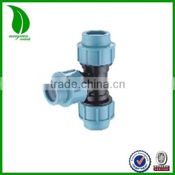 pp Equal Tee Hydraulic Tee Fittings
