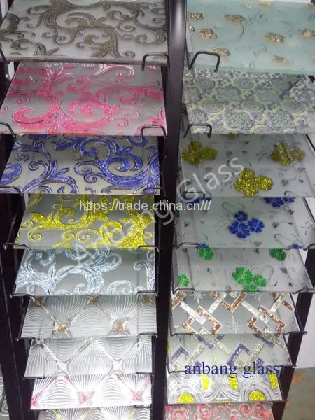 Decorative Art Glass, Acid Etched Design Glass ,titanium Glass, Pattern Glass, Mirror Glass Shahe Glass photo-5