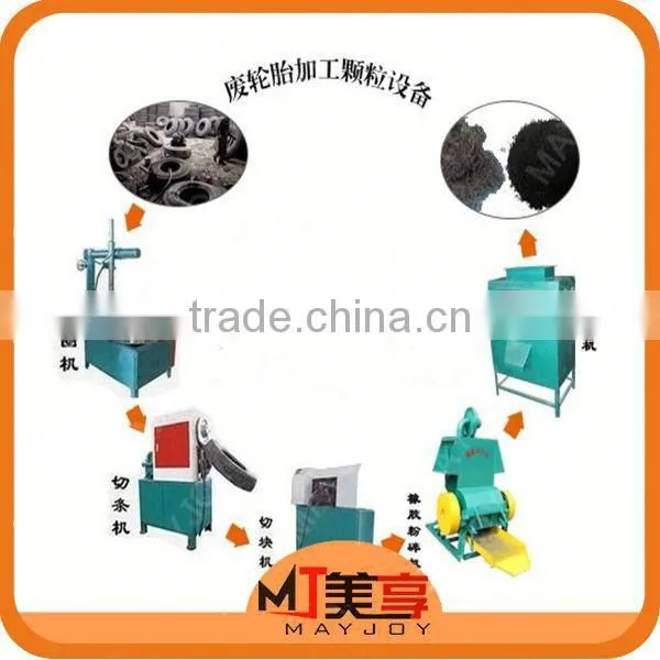 2015 New Arrival Scrap Tire Processing Production Line /waste Rubber Cutting Machine(Wechat:008613816026154) photo-2
