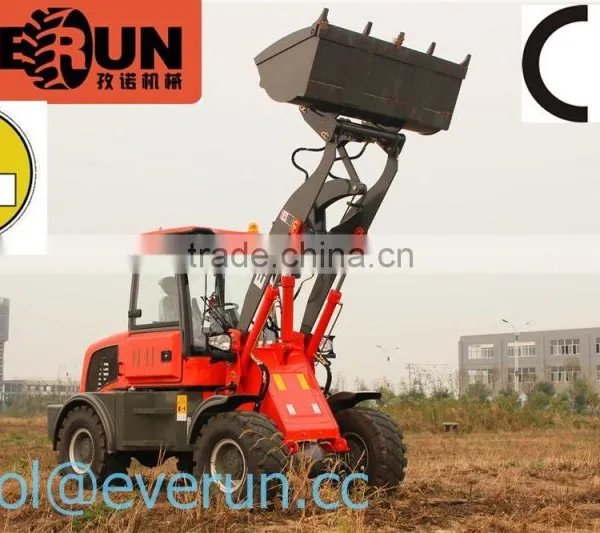New EVERUN Brand CE/ Euro 3 Abgas Geprueft 1600KG Wheel Loader Mit 0.8m3 Schaufel photo-4