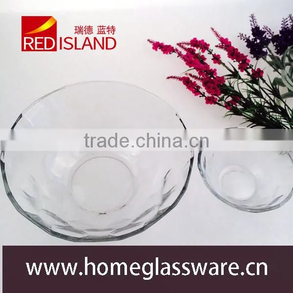 Wholesale Soccer Shaped Salad Glass Bowl, Hight White Glass Bowl photo-4
