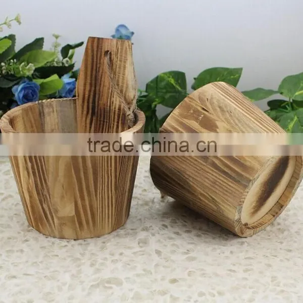 Custom Made Small Wooden Rice Bucket photo-2