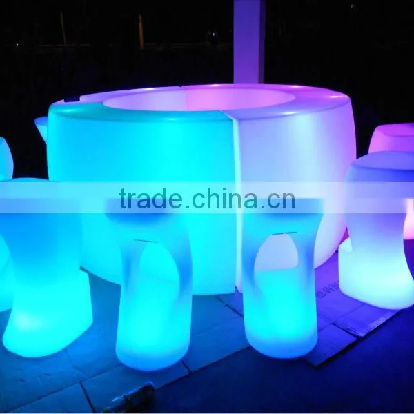 Illuminated Plastic Rechargeable LI Battery Operated Led Bar Counter photo-2