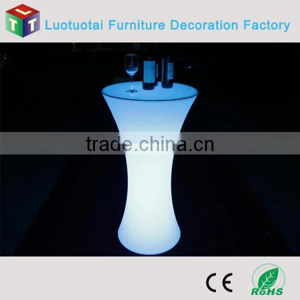 PE Plastic Led Outdoor Lounge Bar Cocktail Table photo-2