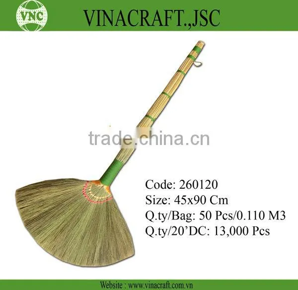 Rice Straw Broom or Household Broom With Long Handle photo-3