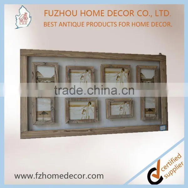 Classic Decorative Antique Wooden Glass Photo Frame With Multi Opening photo-2