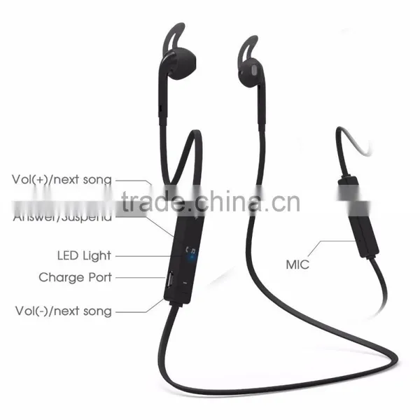 Wireless Sports Music Bluetooth Headset, Universal 4.1 Channel Stereo Sound Durable Bluetooth Earbuds Car Mobile Phone Headset photo-4