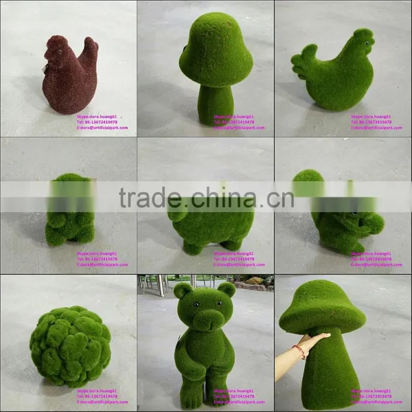 H08062 Customize All Kinds of Artificial Grass Animal Green Grass Rabbit Fake Animal photo-2
