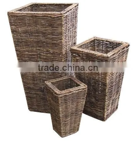 Outdoor Garden Natural Rattan Flower Pots photo-2