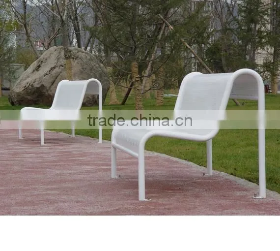 Decorative Comfortable Metal Outdoor Bench photo-4