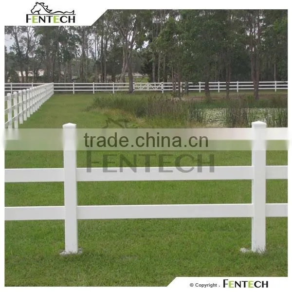 2-Rail / 3-Rail / 4-Rail Vinyl Farm PVC Fenceing photo-3