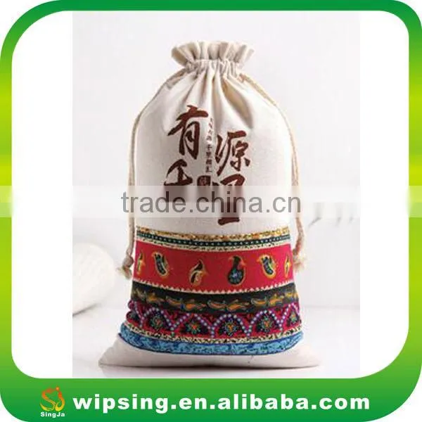 Custom Design Full Printing Cotton Drawstring Bag photo-3