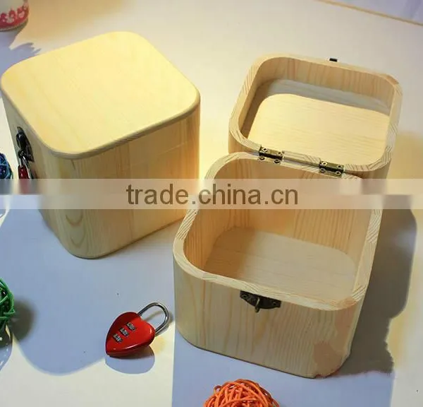 Eco-friendly Wood Locked Storage Box photo-6