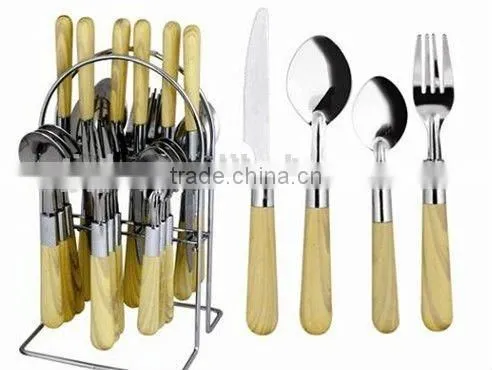 Plastic Handle Cutlery Set Stainless Made in China photo-5
