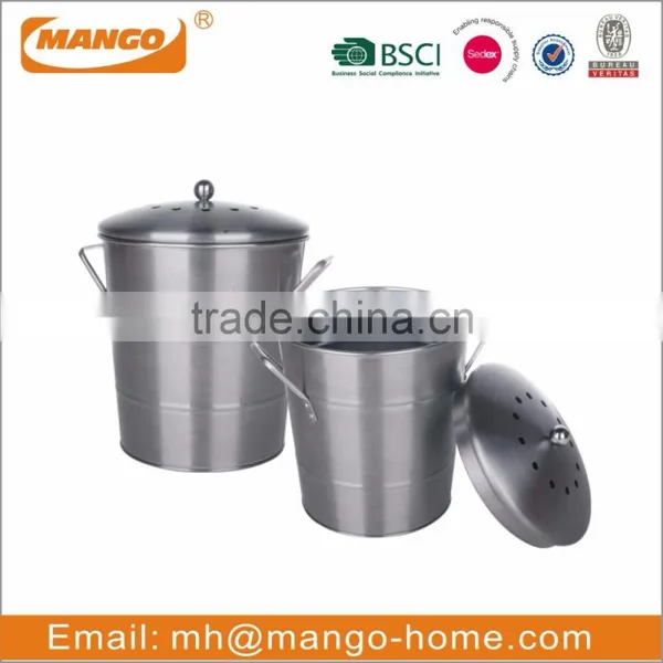 Colorful Powder Coating PP Inner Metal Kitchen Compost Bin photo-6