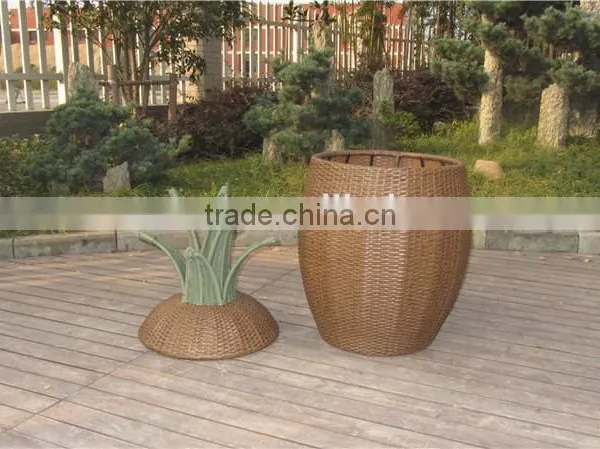 Pineapple Aluminum Hamper Outdoor Furniture Rattan Storage Boxs photo-4