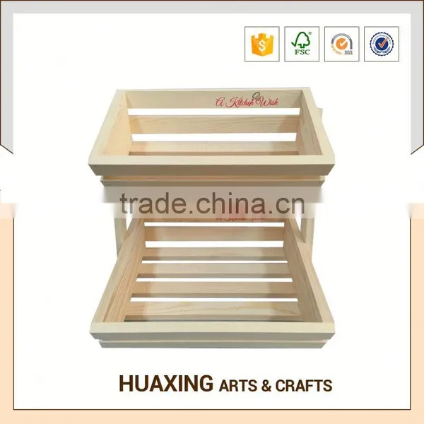 Best Quality New Design Beauty Wooden Fruit Basket photo-2