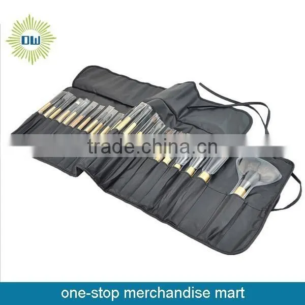 Wooden Handle Nylon Hair 24pcs Make up Brush Set With OEM Design photo-2