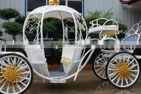 Outdoor Garden Horse Carriage Royal Horse Equipment Used Cinderella Pumpkin Horse Carriage(BG11-M060) photo-4