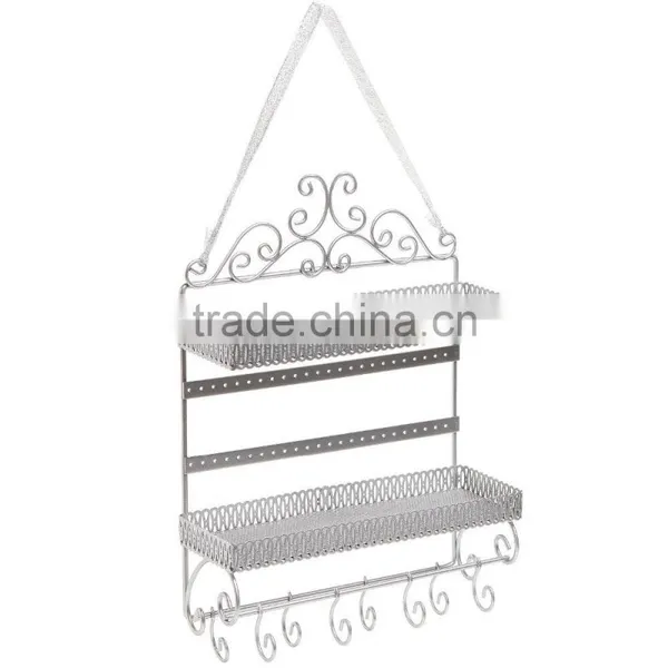 Cosmetics Hanging Organizer Shelf Rack Jewelry Display photo-2