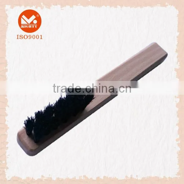 Wooden Handle Pure Horsehair Shoe Brush photo-3