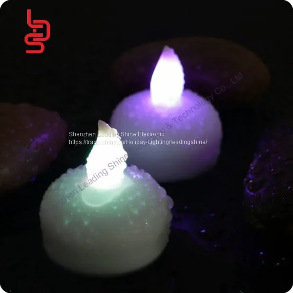 LED Decoration Wish Making Temple Light River Pool Tank Floating Water Activate Small Tea Light Flameless Candle photo-4