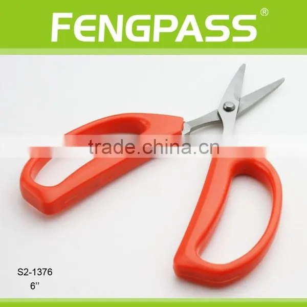 S2-1376 6" Plastic Handle With High Quality Stainelss Steel Cutting Grape Garden Scissors photo-4