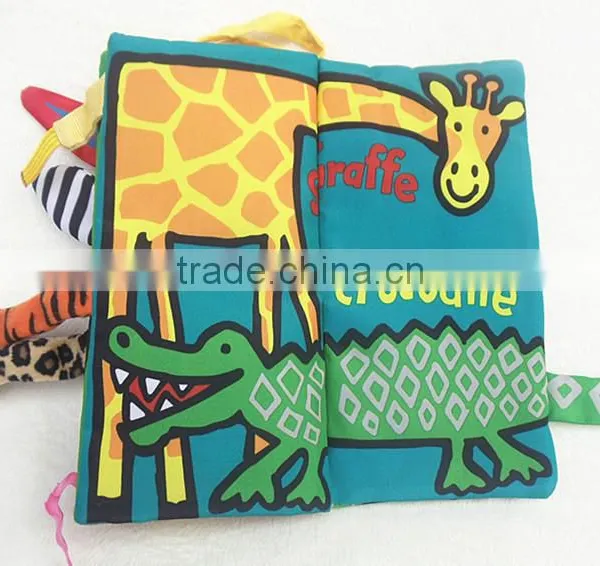 Kid Educational Jungle Cloth Book Baby Intelligence Early Developmental Learning To TW photo-5