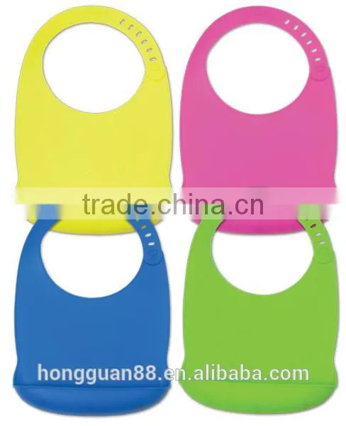 Best Sell High Quality Water-proof Cute Silicone Baby Bib photo-4