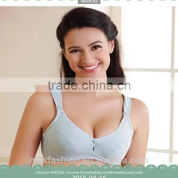 Healthy Nursing Bra Hot Sexi Photo Image and Maternity Colthes for Breastfeeding Woman to Wholesale With OEM Service photo-3