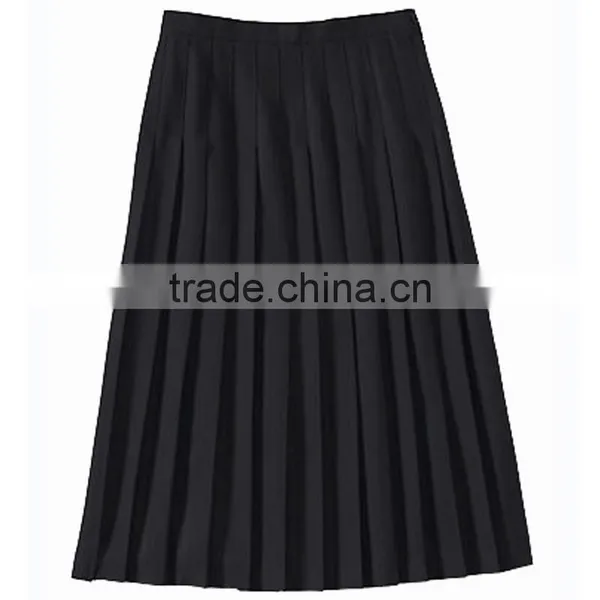 Hot Sale Summer/autumn Ladies Fashion Maxi Skirt Manufacturer High Quality Women Pleated Skirt Black Sexy Chiffon Skirt photo-2