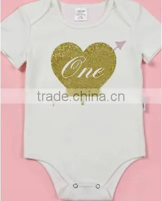 Baby Romper Birthday Print (gliiter, Color). no Minimum Quantity Required! 3days Ready to Send. photo-2