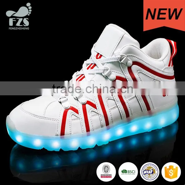 HFJH-18 Wholesale PU Low MOQ Led Sports Men Shoes photo-5