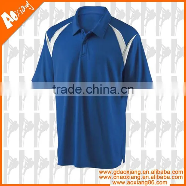2013 New Design High Quality Blank Blue Polo Shirt