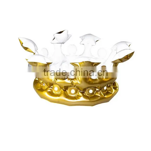 Wholesale Children Party Gift Toy Inflatable Crown PVC Headdress Crown for Christmas Decorations photo-3